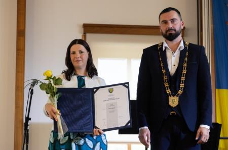 Praznik Sentrupert 2024, listina - Petra Zaletel, siviljstvo in krojastvo Petra, foto Gasper Ogrinc (11)